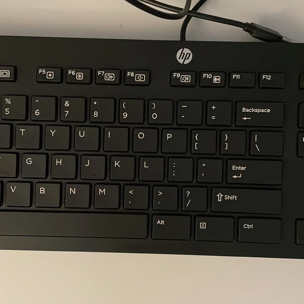 HP Keyboard, New, 17.5 inches long, black